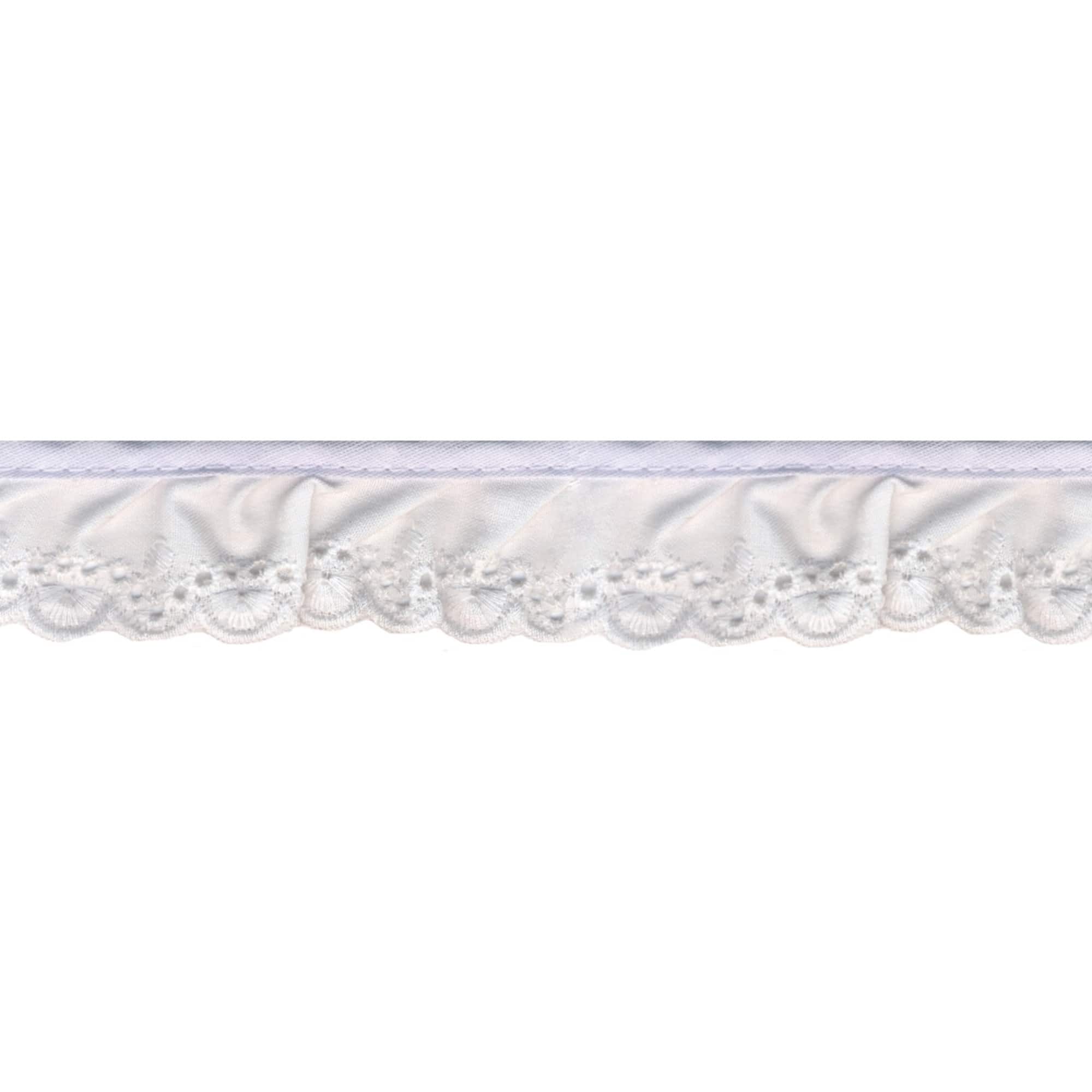 Wrights White Simplicity Fan Eyelet